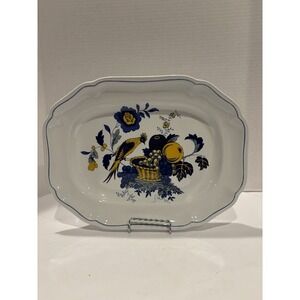 SPODE Vintage  England Blue Bird 12" By 9" Platter S3274 Rare Collectors